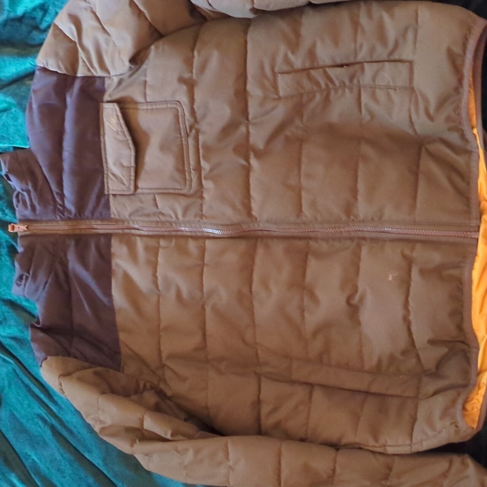 Gerry Men's Winter Coat - Two Tone Green with Yellow Lining